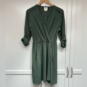 Maeve Olive Green Dress / Woman’s Medium / Zip Pockets / Anthropologie